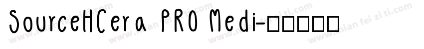SourceHCera PRO Medi字体转换